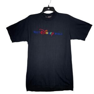 Disney Originals Black Mickey Mouse Graphic T-Shirt SMALL